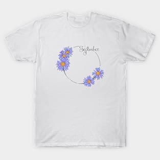 September Flower Months T-Shirt